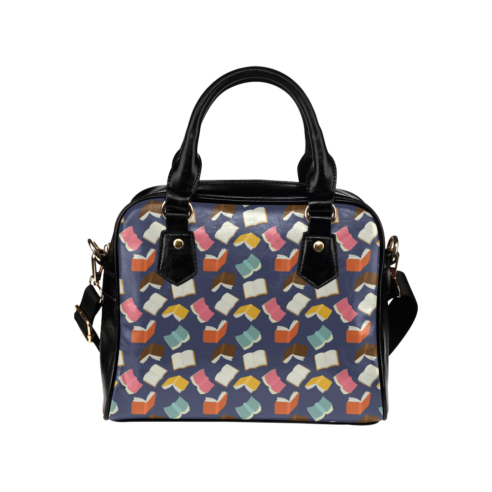 Book Pattern Print Design 01 Shoulder Handbag