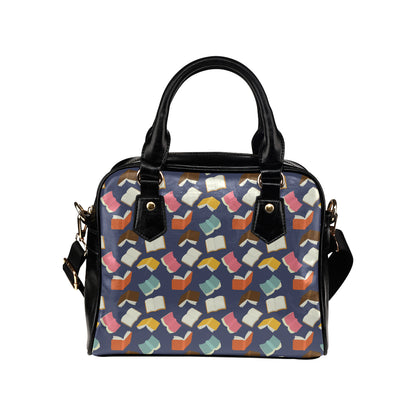 Book Pattern Print Design 01 Shoulder Handbag