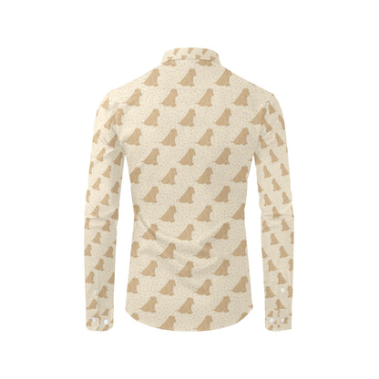 Chinese Shar Pei Pattern Print Design 01 Men's Long Sleeve Shirt