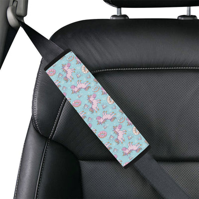 Donut Unicorn Pattern Print Design DN016 Car Seat Belt Cover