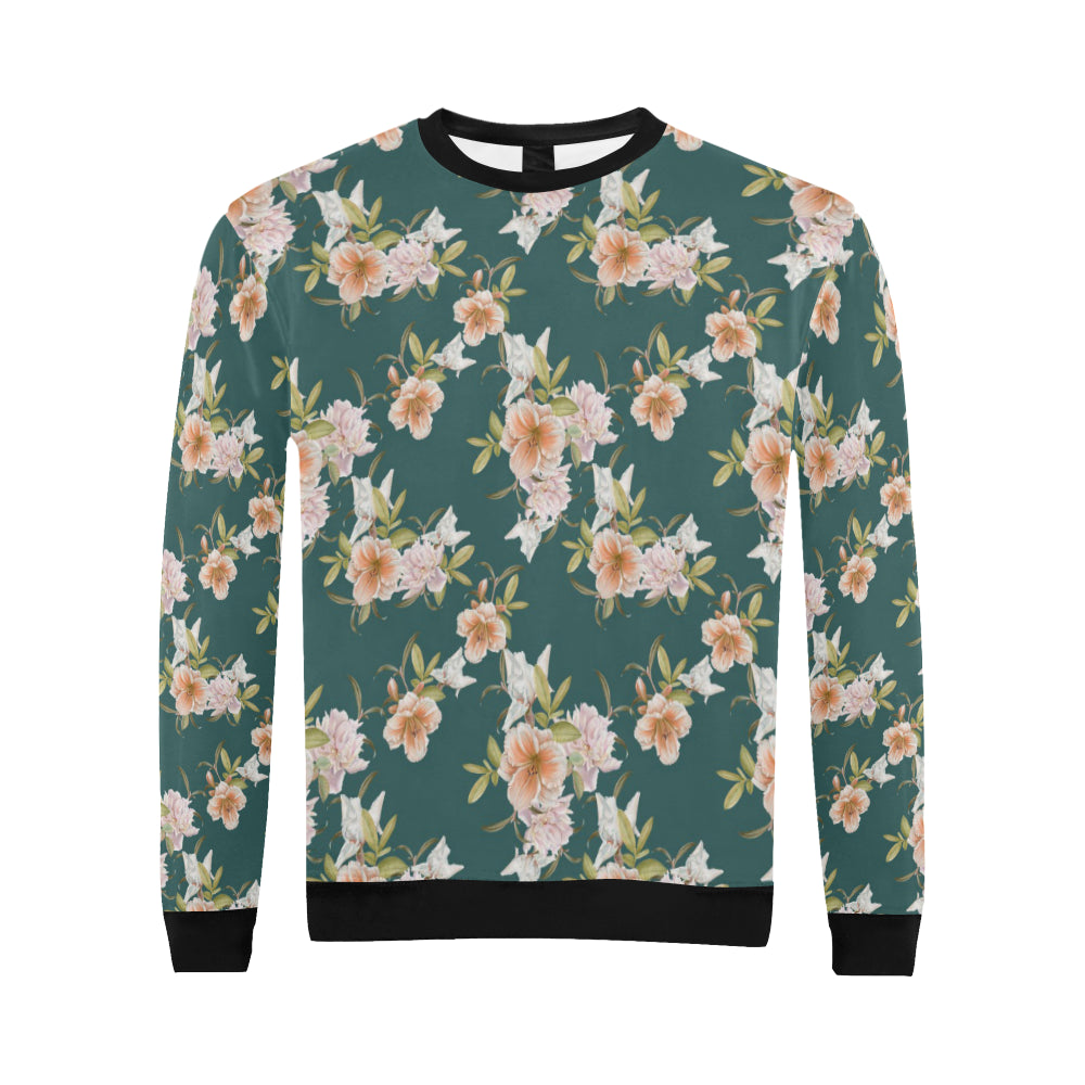 Iris Pattern Print Design IR01 Men Long Sleeve Sweatshirt