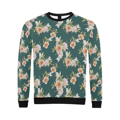 Iris Pattern Print Design IR01 Men Long Sleeve Sweatshirt