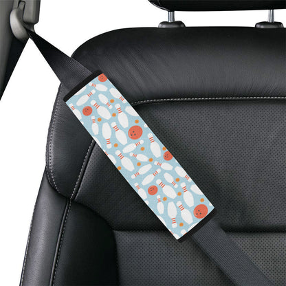 Bowling Pattern Print Design 09 Car Seat Belt Cover