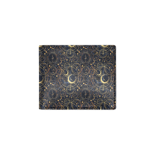 Celestial Pattern Print Design 04 Men's ID Card Wallet
