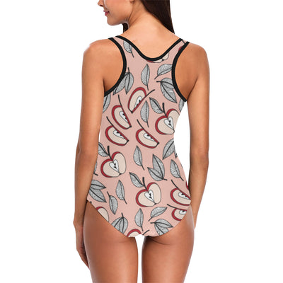Apple Pattern Print Design AP04 Women Swimsuit