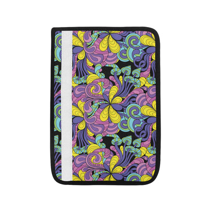 Psychedelic Pattern Print Design A04 Car Seat Belt Cover