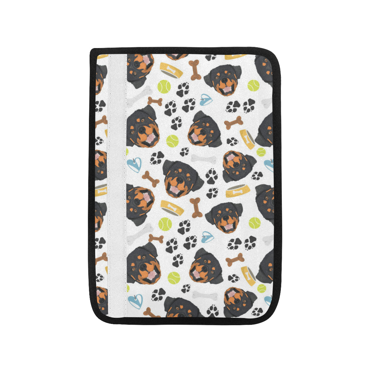 Rottweiler Pattern Print Design A04 Car Seat Belt Cover