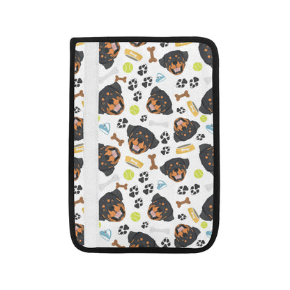 Rottweiler Pattern Print Design A04 Car Seat Belt Cover