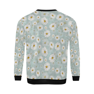 Daisy Pattern Print Design DS012 Men Long Sleeve Sweatshirt