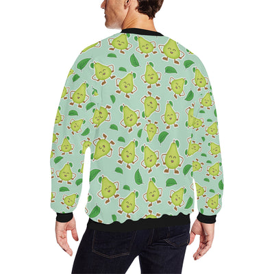 Avocado Pattern Print Design AC011 Men Long Sleeve Sweatshirt