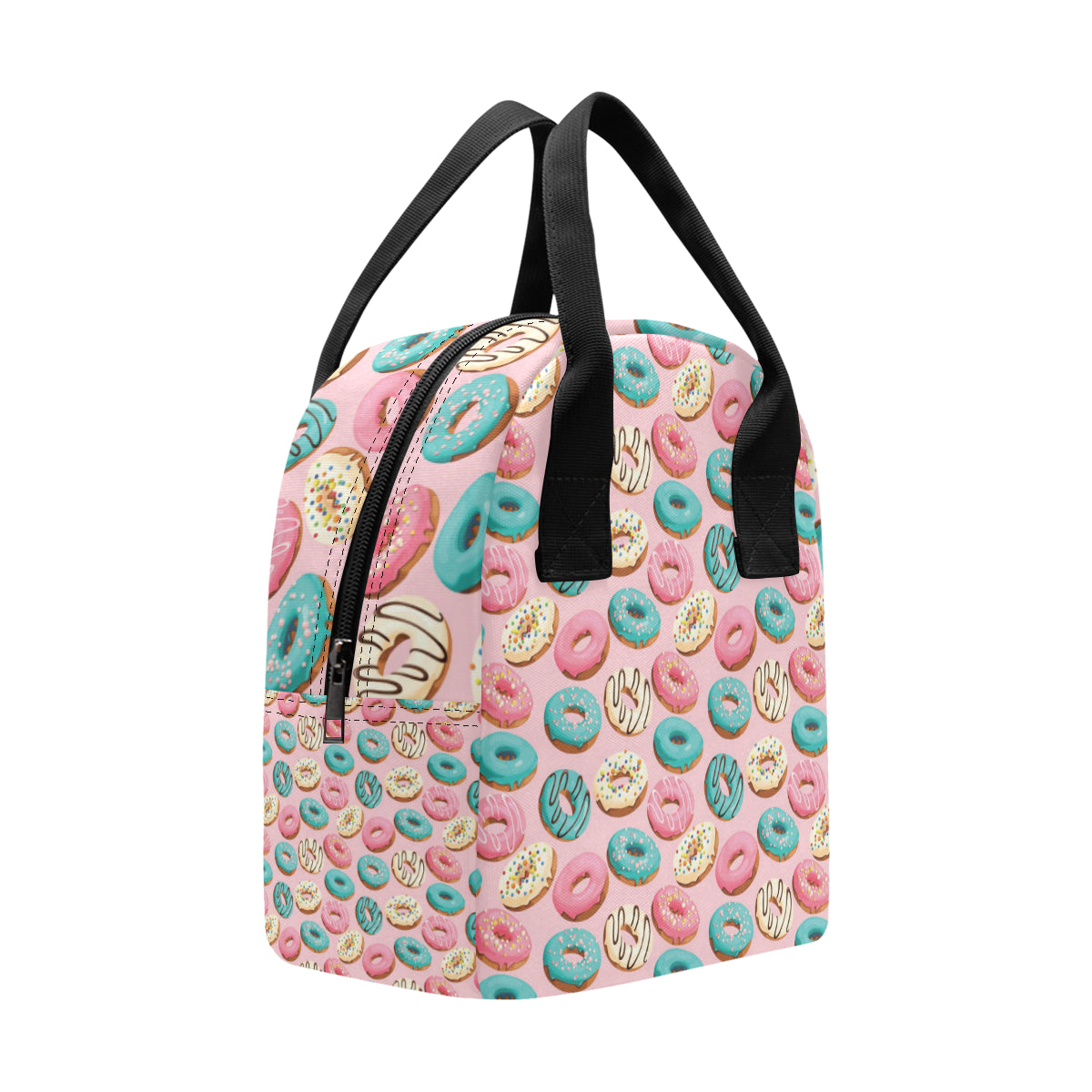 Donut Pattern Print Design DN06 Insulated Lunch Bag