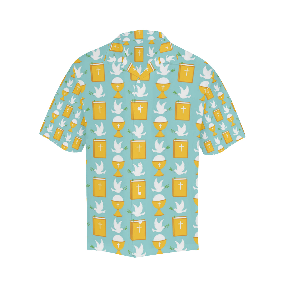 Christian Pattern Print Design 02 Men's Hawaiian Shirt