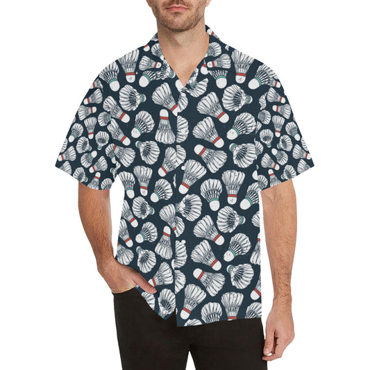 Badminton Ball Pattern Print Design 01 Men's Hawaiian Shirt