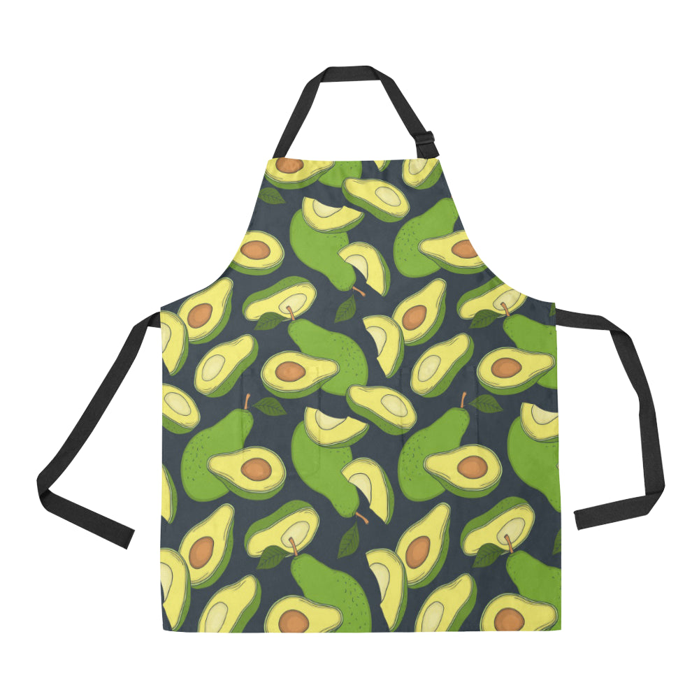 Avocado Pattern Print Design AC013 Apron with Pocket