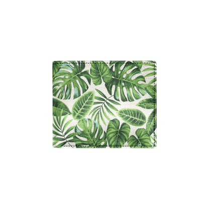 Tropical Flower Pattern Print Design TF013 Men's ID Card Wallet