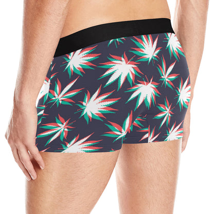 Pot Leaf Pattern Print Design A01 Men's Boxer Briefs
