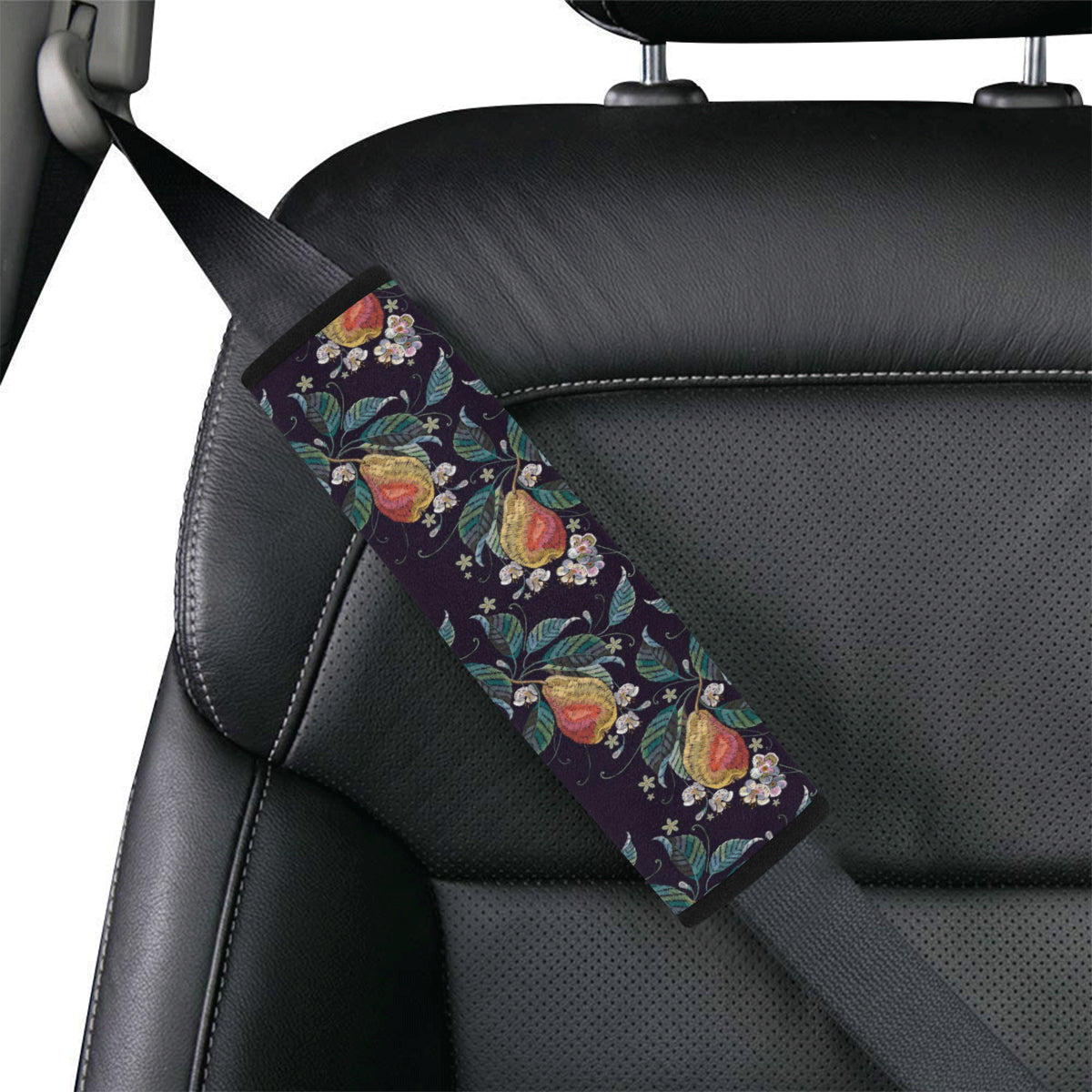 Pear Pattern Print Design PE02 Car Seat Belt Cover