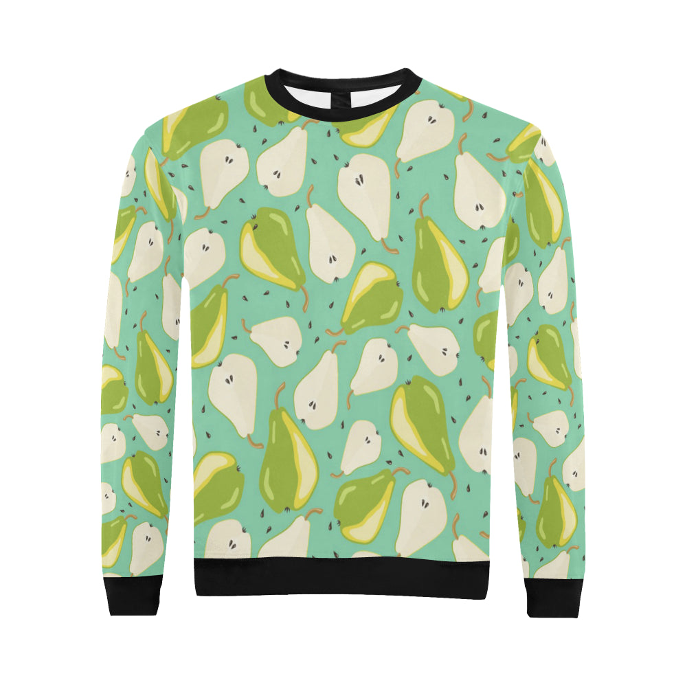 Pear Pattern Print Design PE04 Men Long Sleeve Sweatshirt