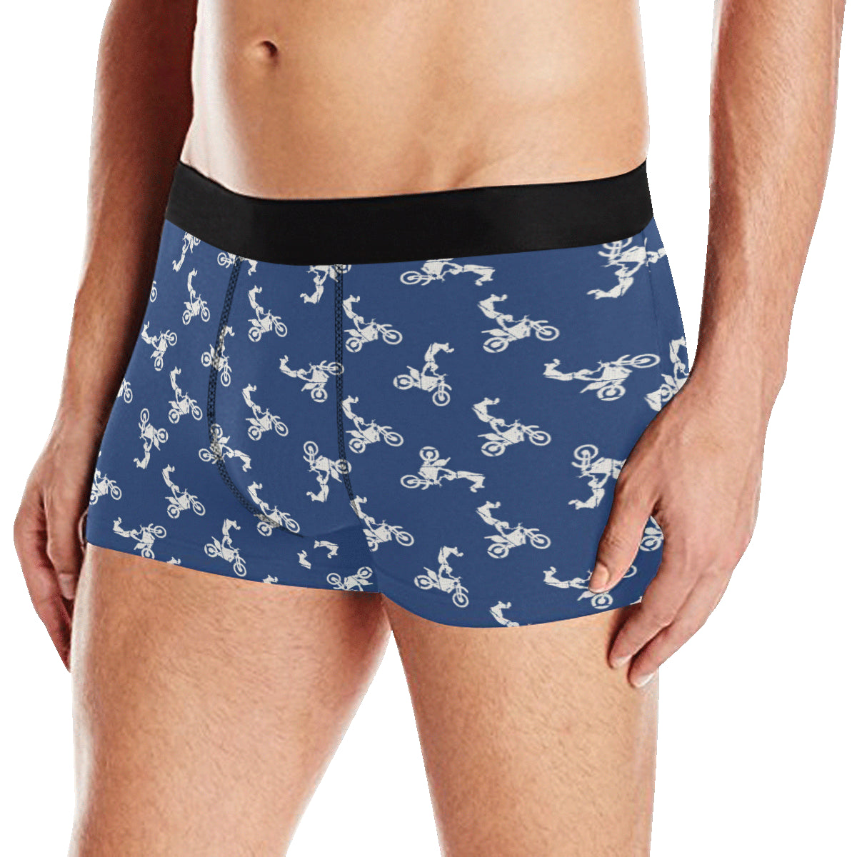 Motocross Pattern Print Design 01 Men's Boxer Briefs