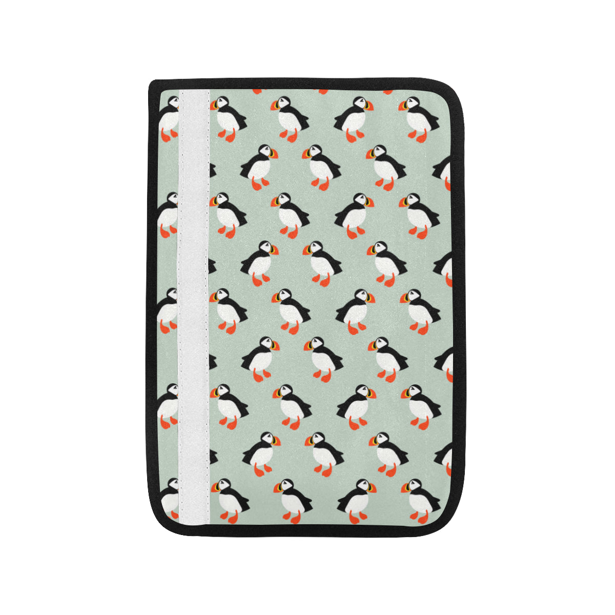 Puffin Pattern Print Design A03 Car Seat Belt Cover