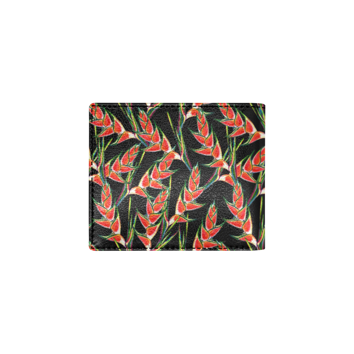 Heliconia Pattern Print Design HL010 Men's ID Card Wallet