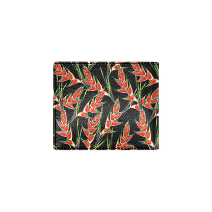 Heliconia Pattern Print Design HL010 Men's ID Card Wallet
