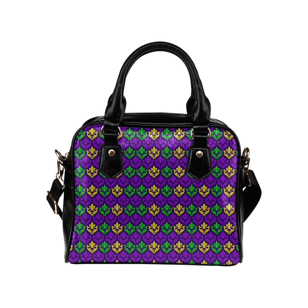 Mardi Gras Pattern Print Design 02 Shoulder Handbag
