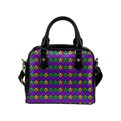 Mardi Gras Pattern Print Design 02 Shoulder Handbag