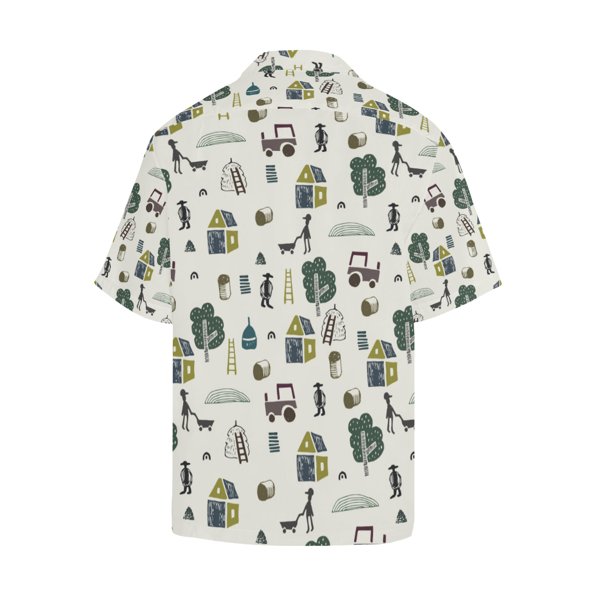 Agricultural Farm Print Design 01 Men's Hawaiian Shirt