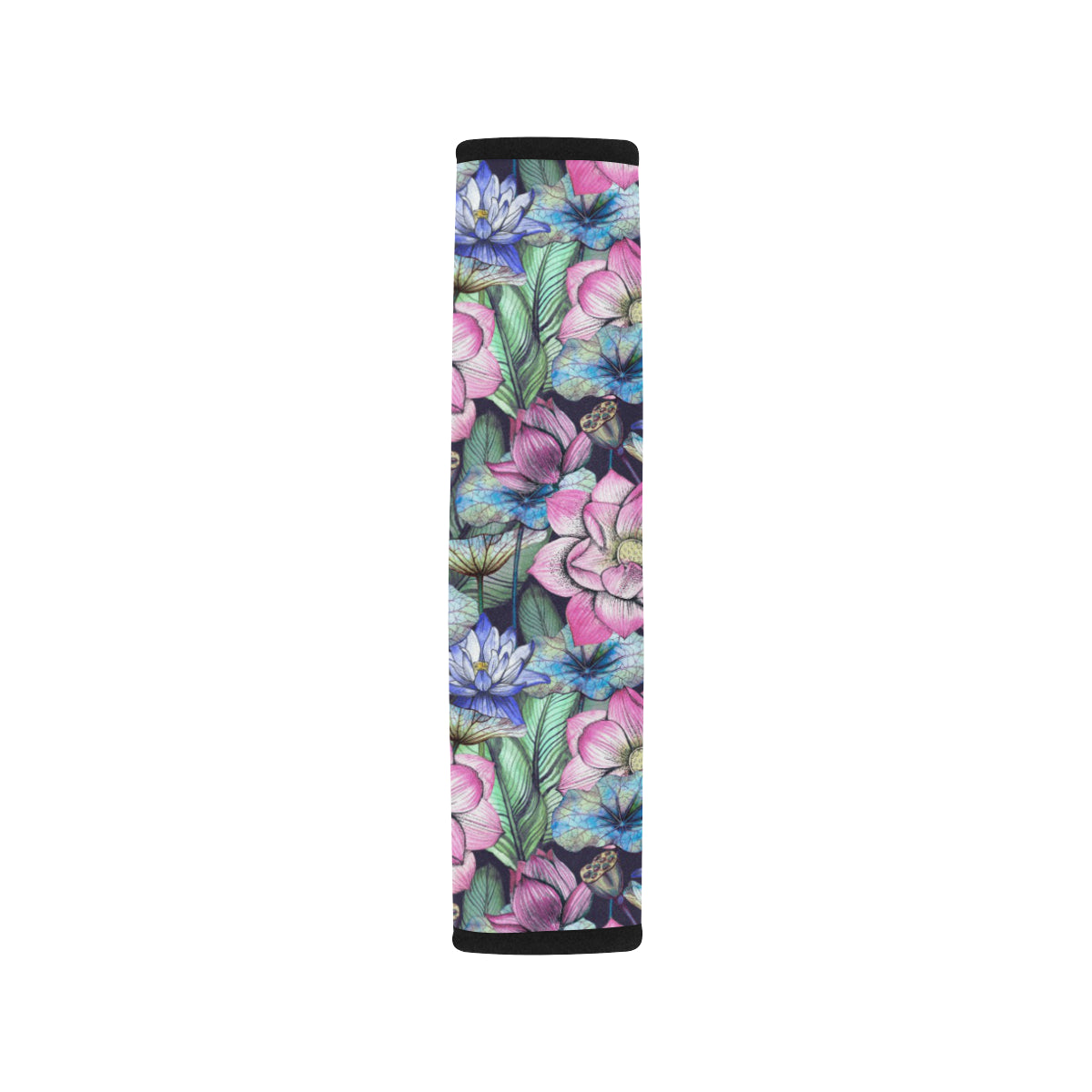Water Lily Pattern Print Design WL07 Car Seat Belt Cover
