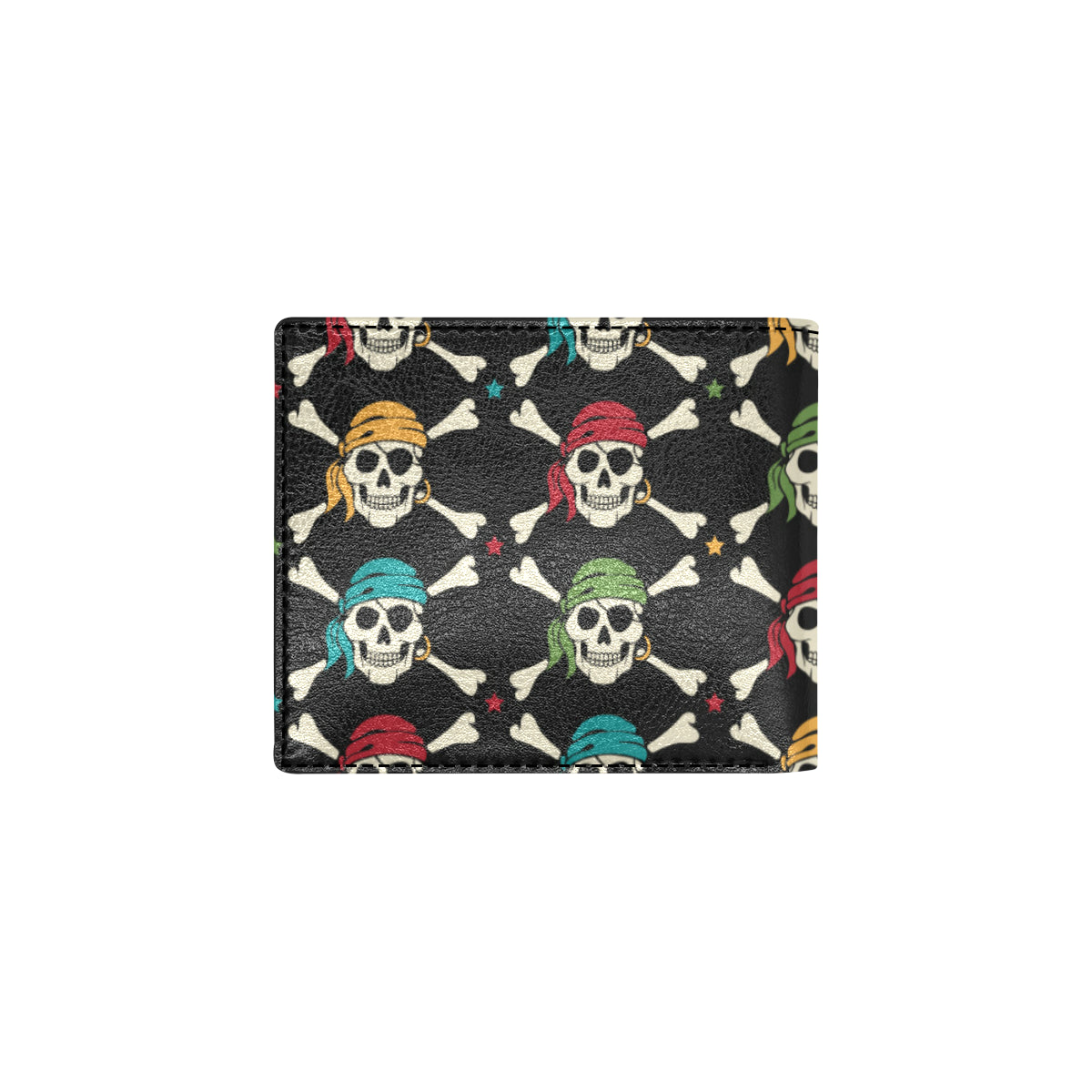 Pirate Pattern Print Design A01 Men's ID Card Wallet