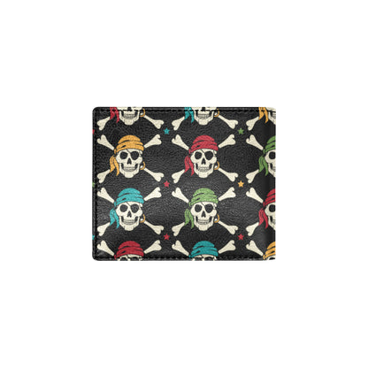 Pirate Pattern Print Design A01 Men's ID Card Wallet