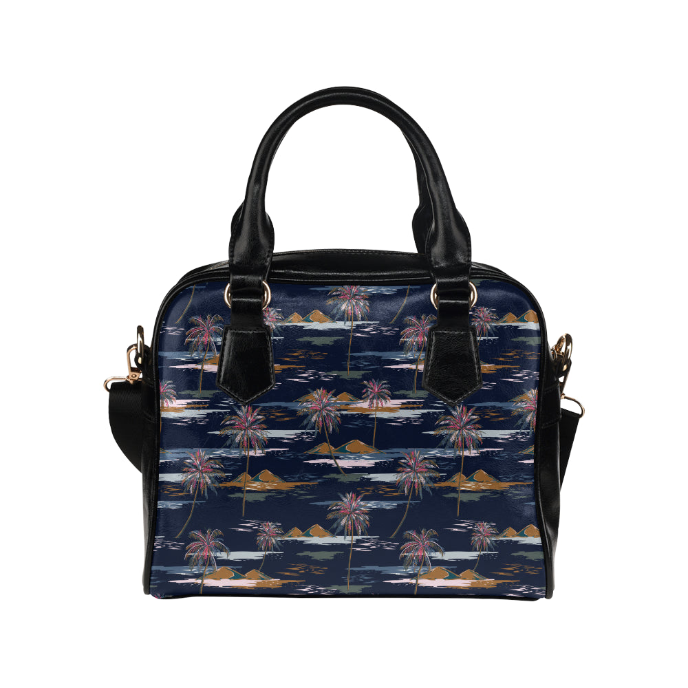 Pacific island Pattern Print Design A06 Shoulder Handbag