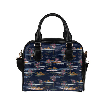 Pacific island Pattern Print Design A06 Shoulder Handbag