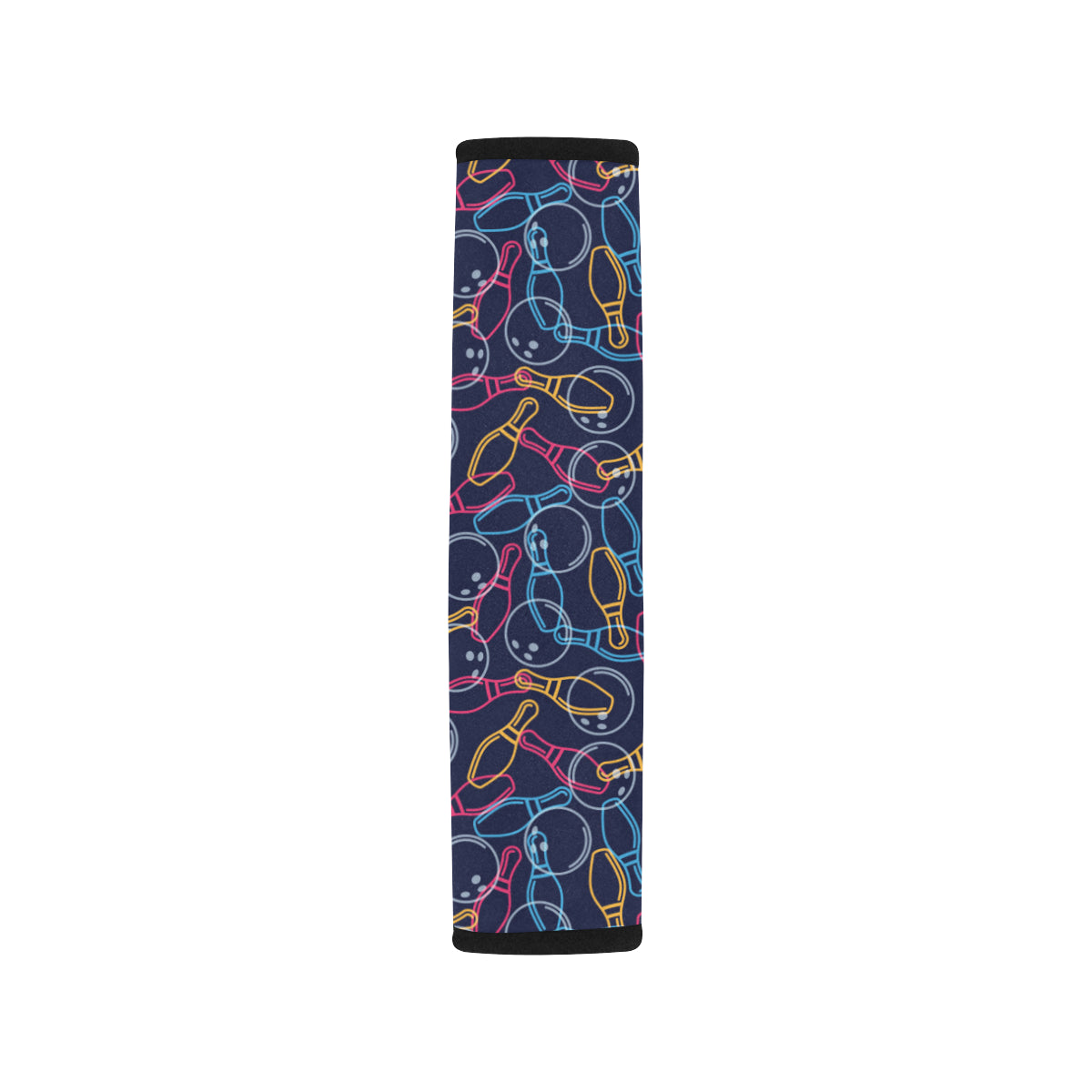Bowling Pattern Print Design 07 Car Seat Belt Cover