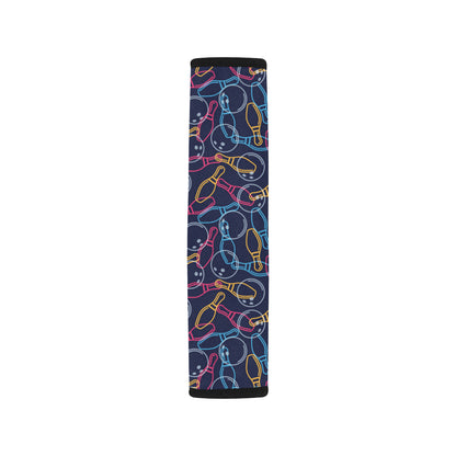 Bowling Pattern Print Design 07 Car Seat Belt Cover