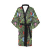 Monarch Butterfly Pattern Print Design 04 Women's Short Kimono