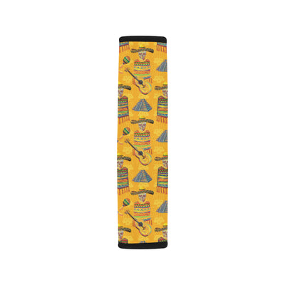 Maracas Mexican Style Pattern Print Design 02 Car Seat Belt Cover