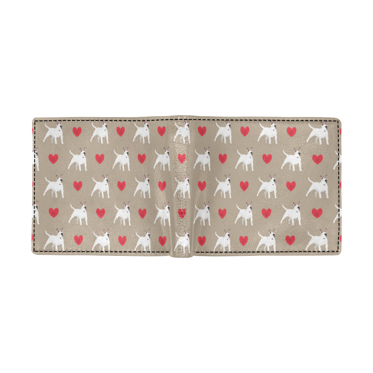 Bull Terriers Pattern Print Design 01 Men's ID Card Wallet