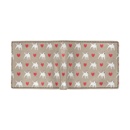 Bull Terriers Pattern Print Design 01 Men's ID Card Wallet