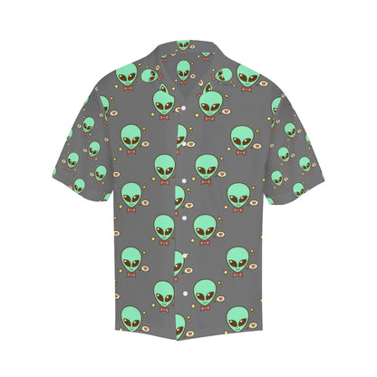 Alien Pattern Print Design 02 Men's Hawaiian Shirt