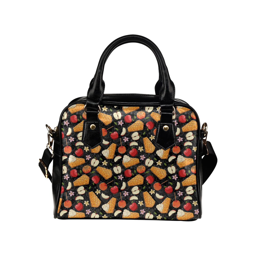 Apple Pie Pattern Print Design 01 Shoulder Handbag
