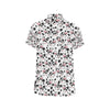 Cow Pattern Print Design 02 Men's Short Sleeve Button Up Shirt