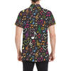 Music note Pattern Print Design A01 Men's Short Sleeve Button Up Shirt