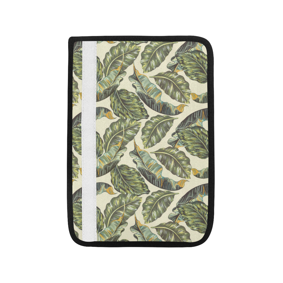 Banana Leaf Pattern Print Design BL08 Car Seat Belt Cover