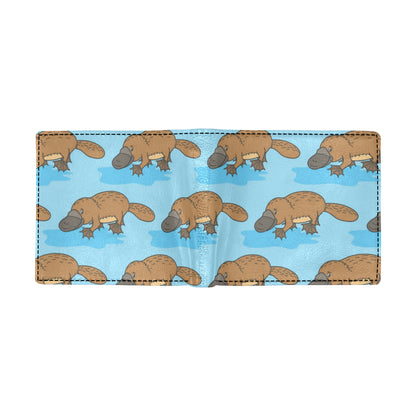 Platypus Pattern Print Design A02 Men's ID Card Wallet