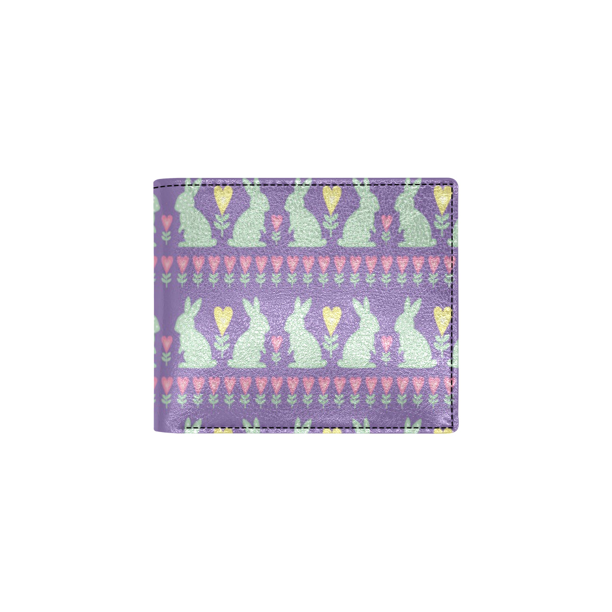 Rabbit Pattern Print Design RB01 Men's ID Card Wallet
