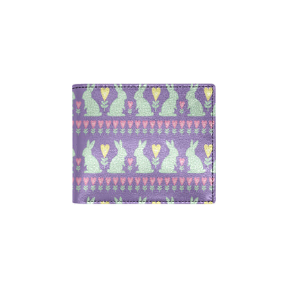 Rabbit Pattern Print Design RB01 Men's ID Card Wallet