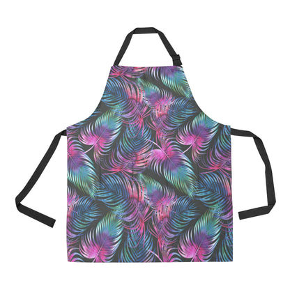 Palm Leaves Pattern Print Design PL010 Apron with Pocket
