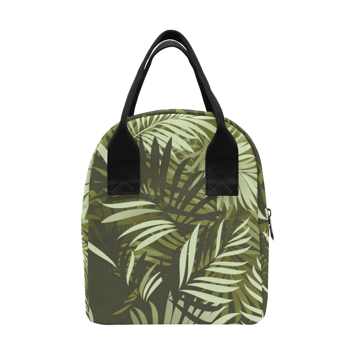 Palm Leaves Pattern Print Design PL05 Insulated Lunch Bag